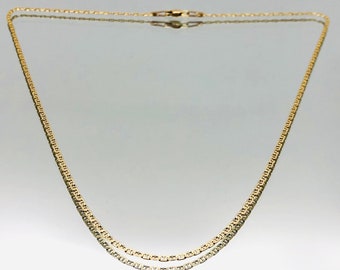 14ct Gold Mariner Chain Necklace Vintage