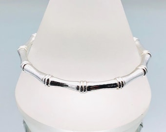 Links Of London Sterling Silver Bamboo Bangle Vintage