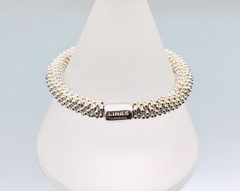 Links Of London Sterling Silver Effervescence Bracelet Restrung Vintage
