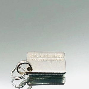 Links of London Sterling Silver Big Spender Fascino della carta di credito Vintage