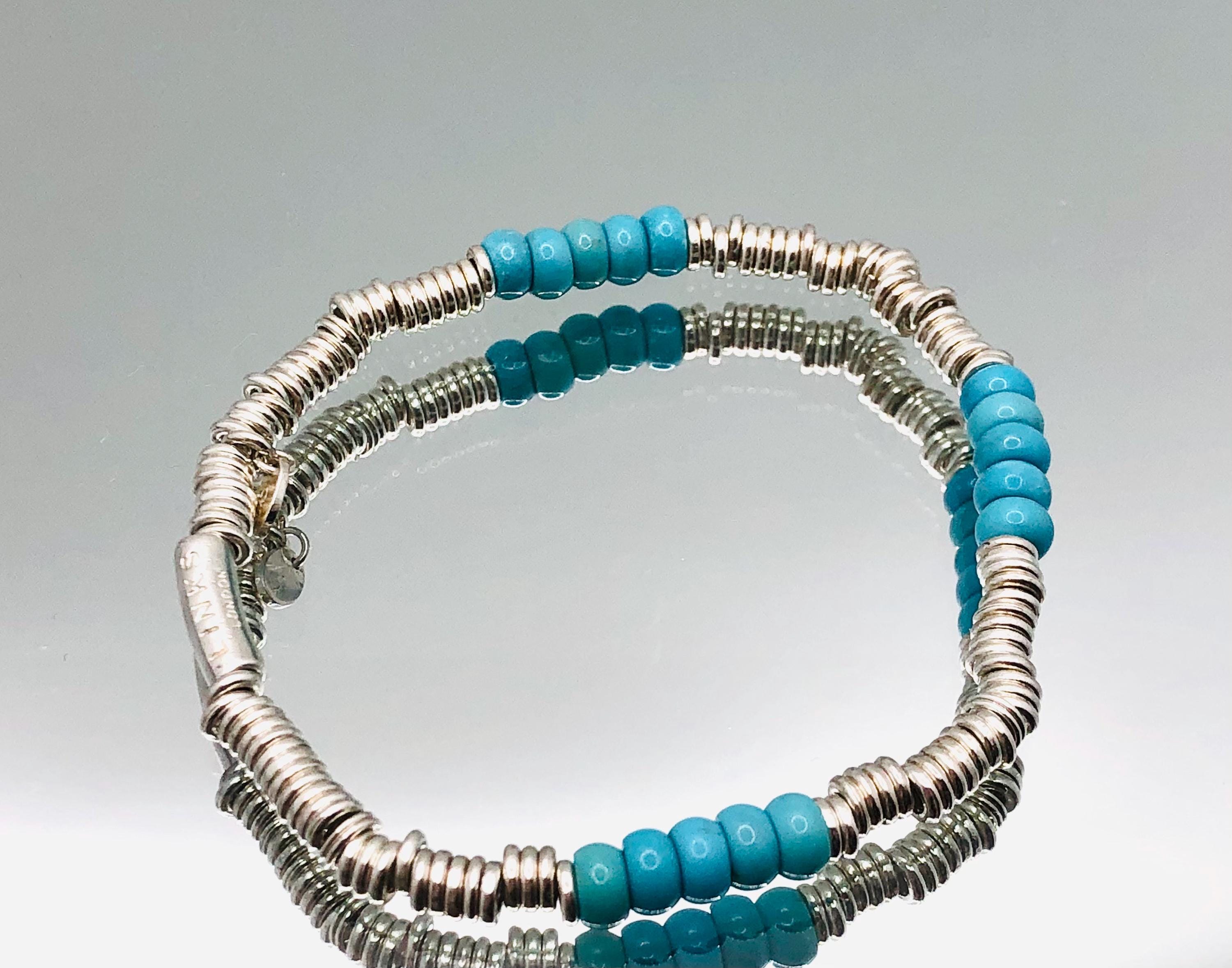 Links of London Sterling Silver Turquoise Bead Slim (XS) Sweetie