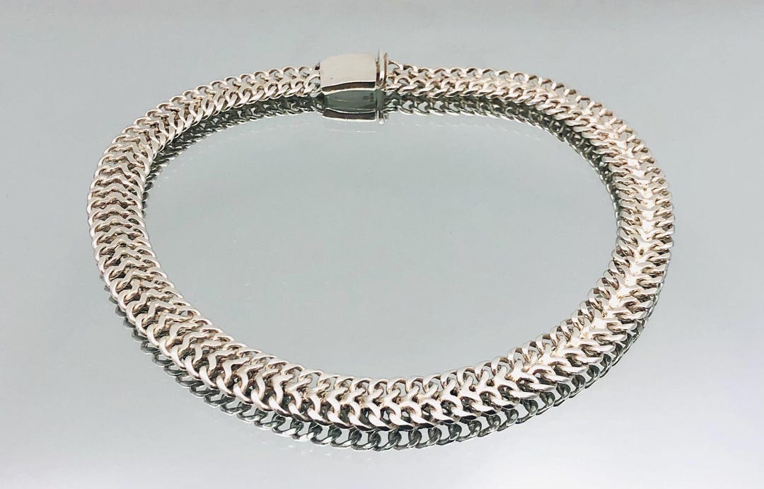 Ari D Norman Sterling Silver Intricate Fancy Necklace 1976 Vintage ...