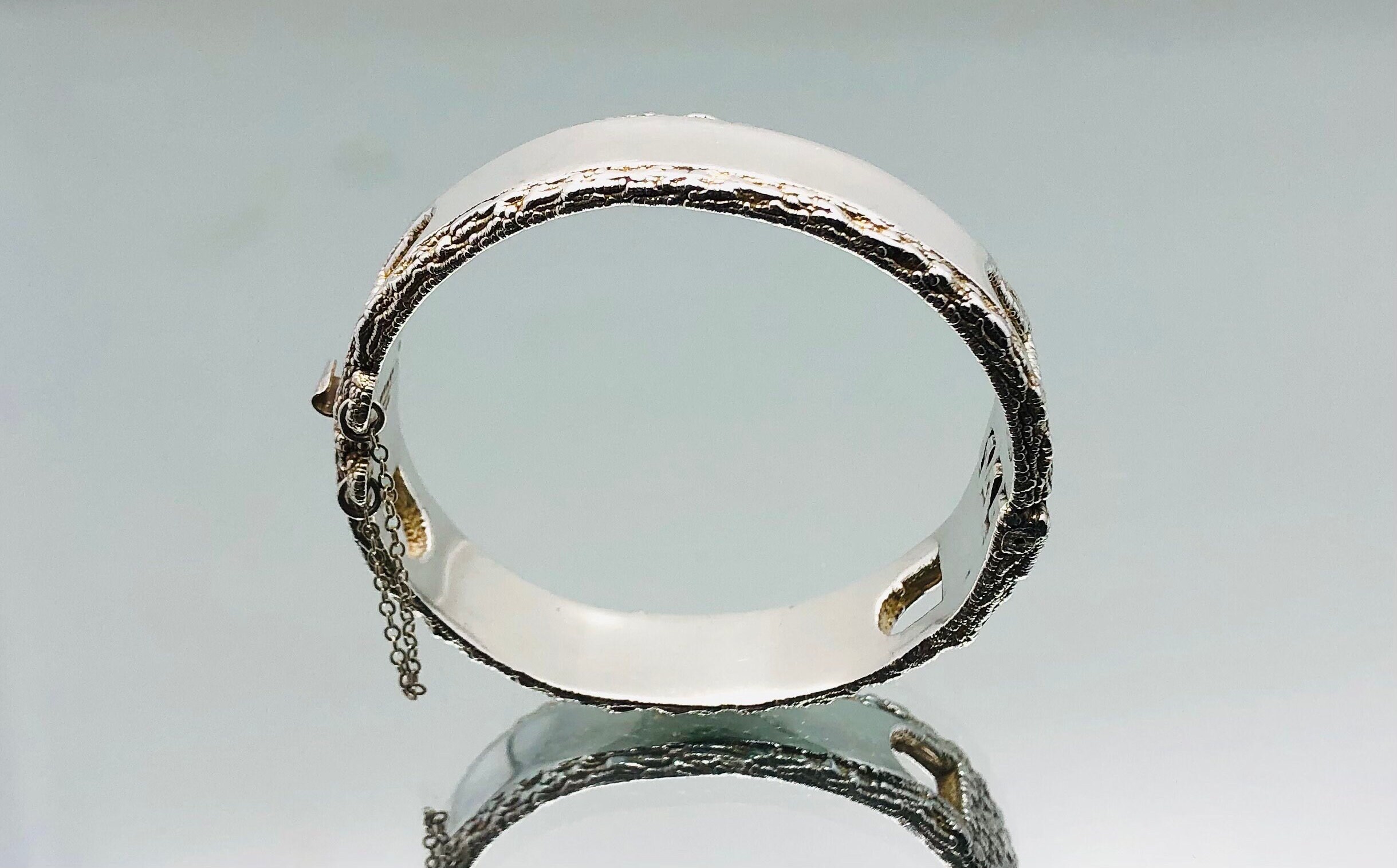 Sterling Silver Molten Brutalist Bangle 1979 Vintage - Etsy