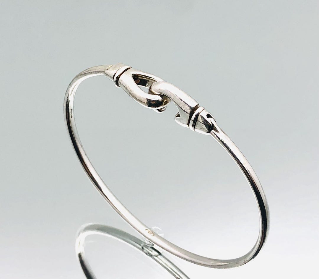Links of London Sterling Silver Hook Bangle Vintage - Etsy Australia