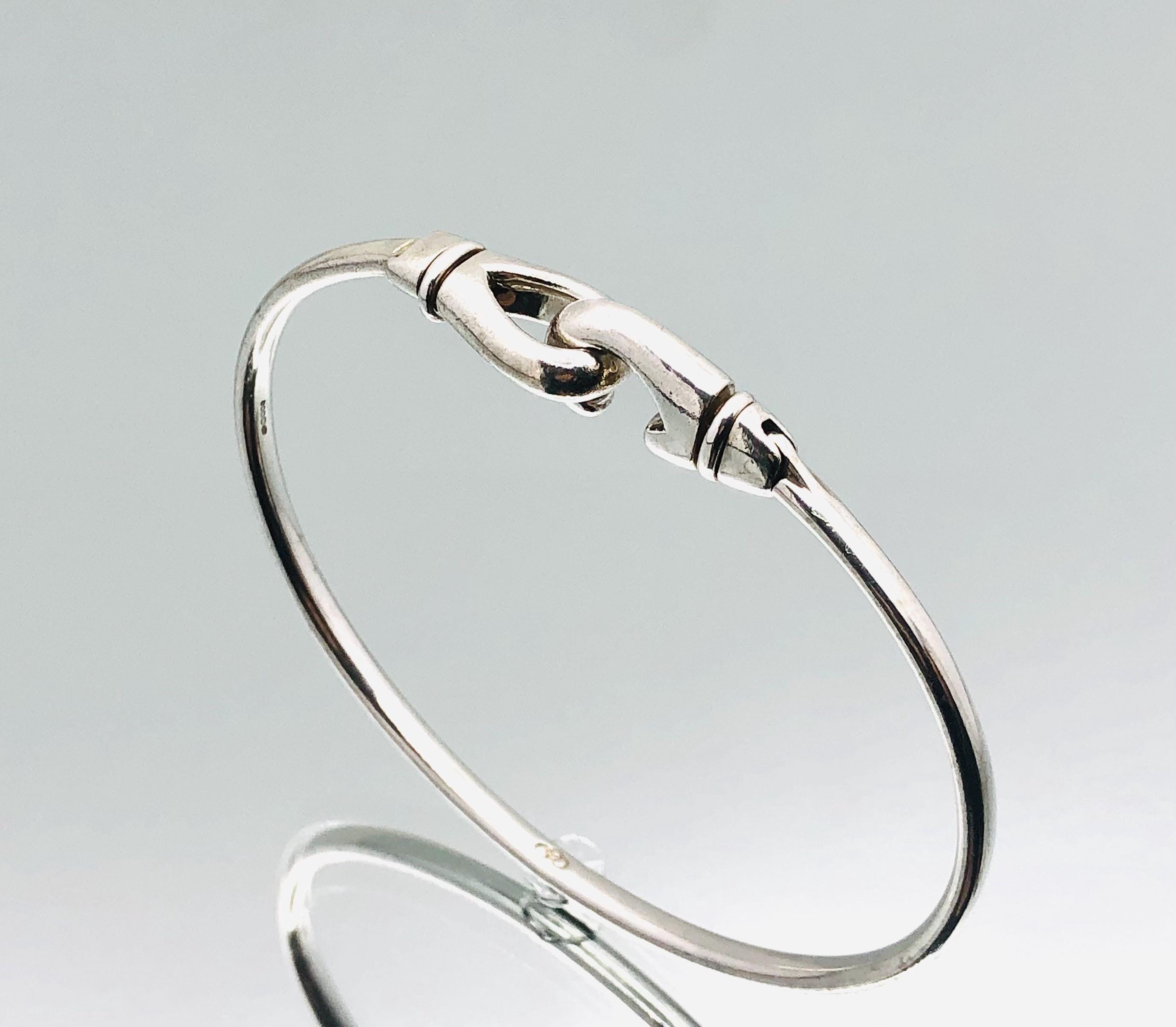 Links of London Sterling Silver Hook Bangle Vintage - Etsy Australia