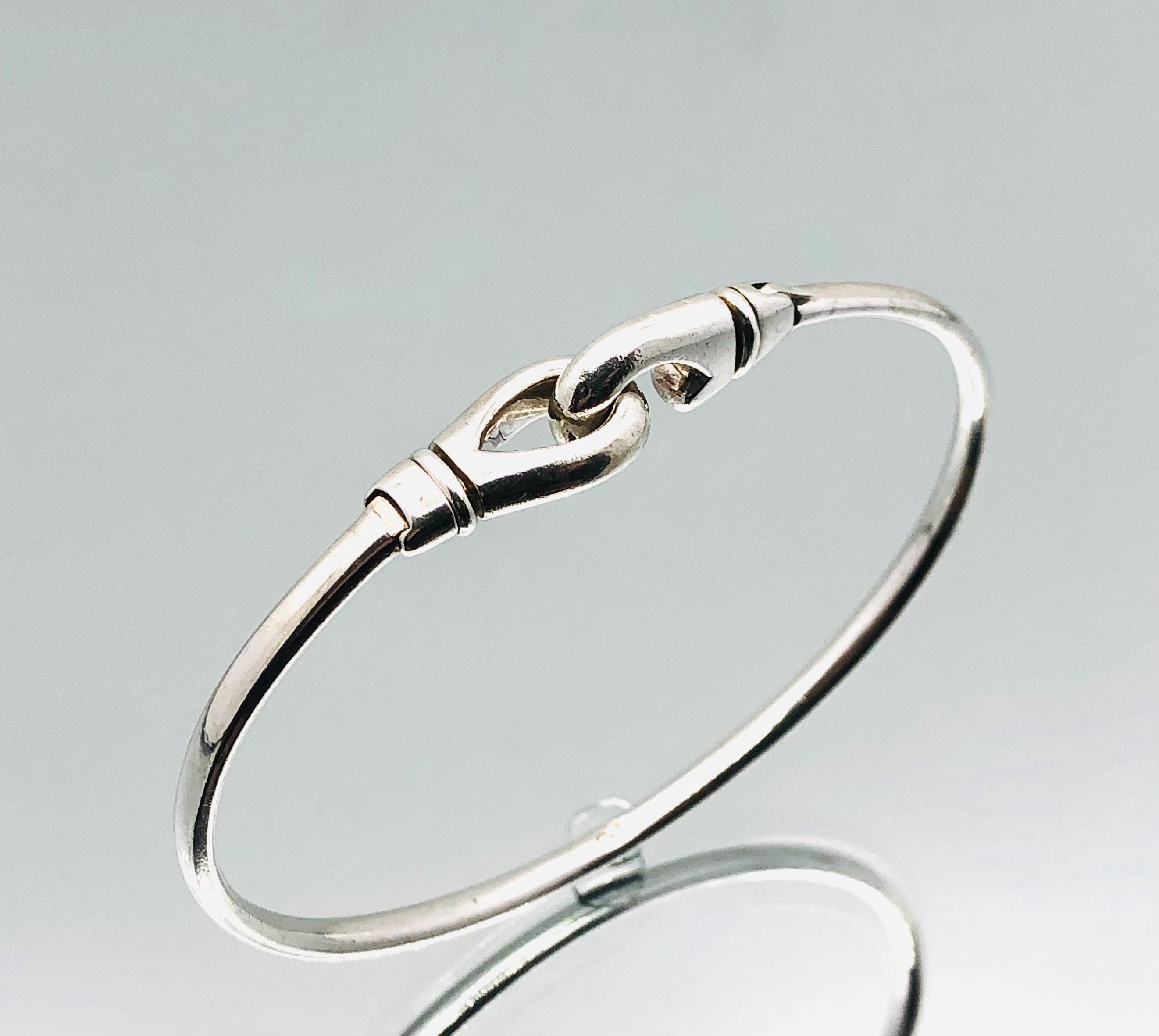 Links of London Sterling Silver Hook Bangle Vintage - Etsy Australia
