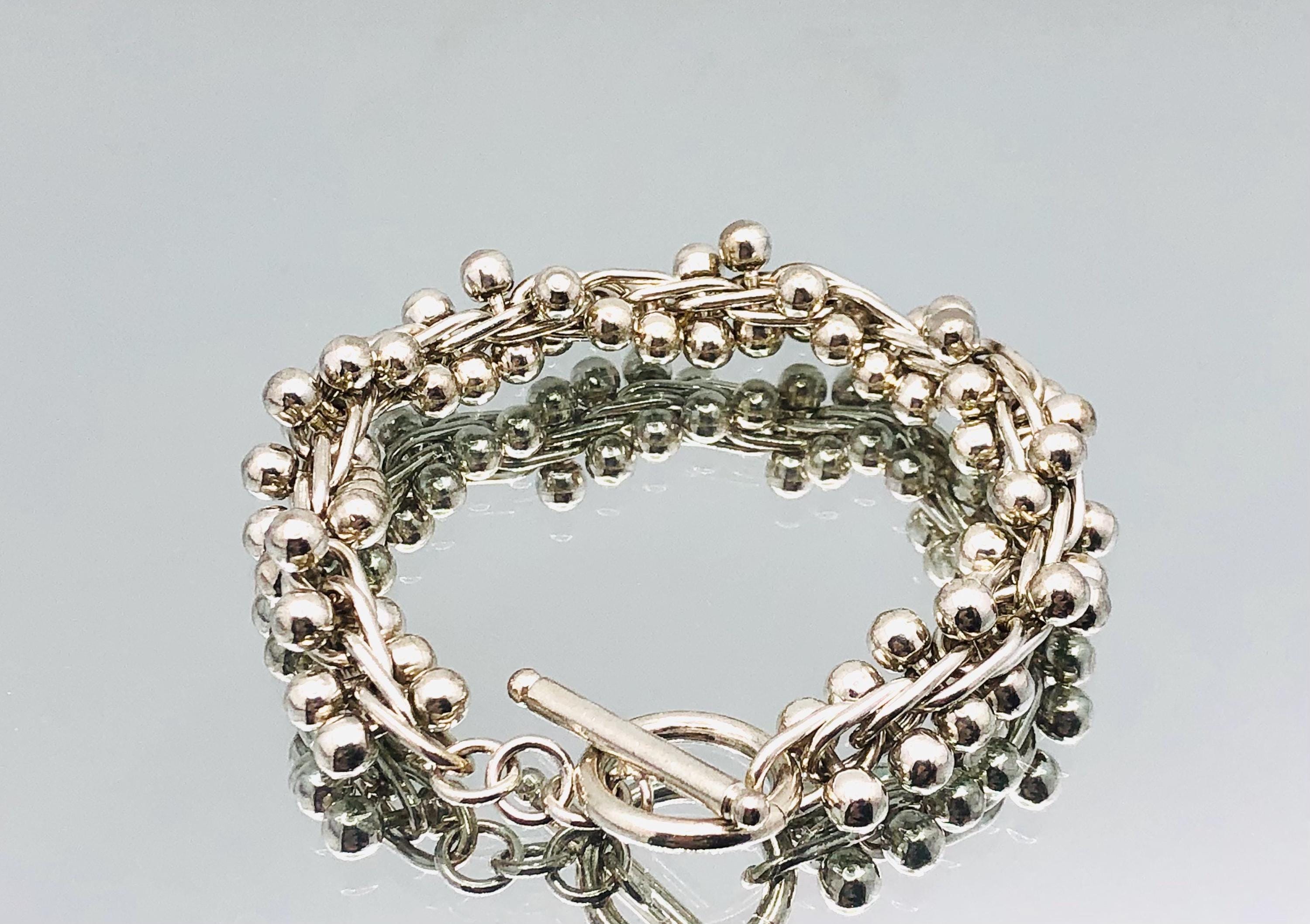 アクセサリー Vintage Silver Toggle Chain Bracelet 925 s-l400.jpg