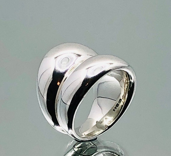 Regitze Overgaard for Georg Jensen Curve Ring 501 Denmark Vintage