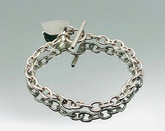 アクセサリー Vintage Silver Toggle Chain Bracelet 925 アクセサリー Vintage Silver Toggle Chain Bracelet 925