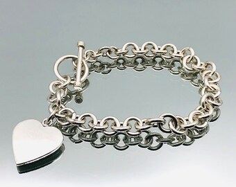 アクセサリー Vintage Silver Toggle Chain Bracelet 925 アクセサリー Vintage Silver Toggle Chain Bracelet 925
