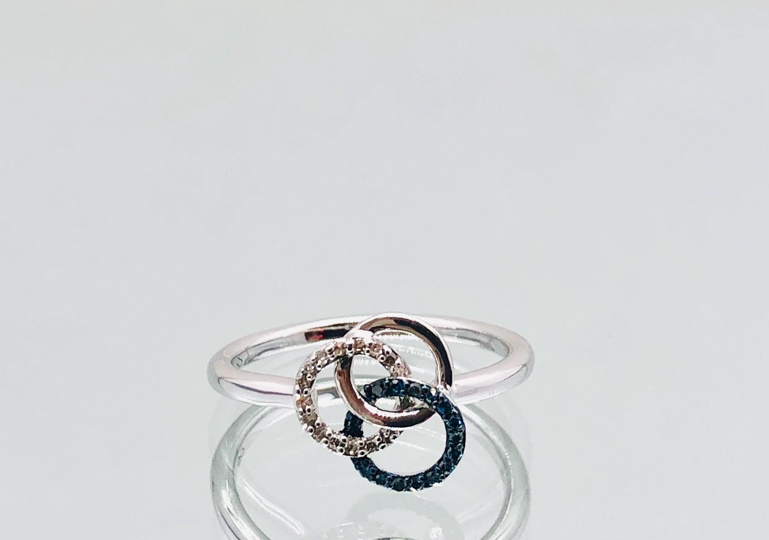 Links of London Sterling Silver Blue and White Diamond Treasured