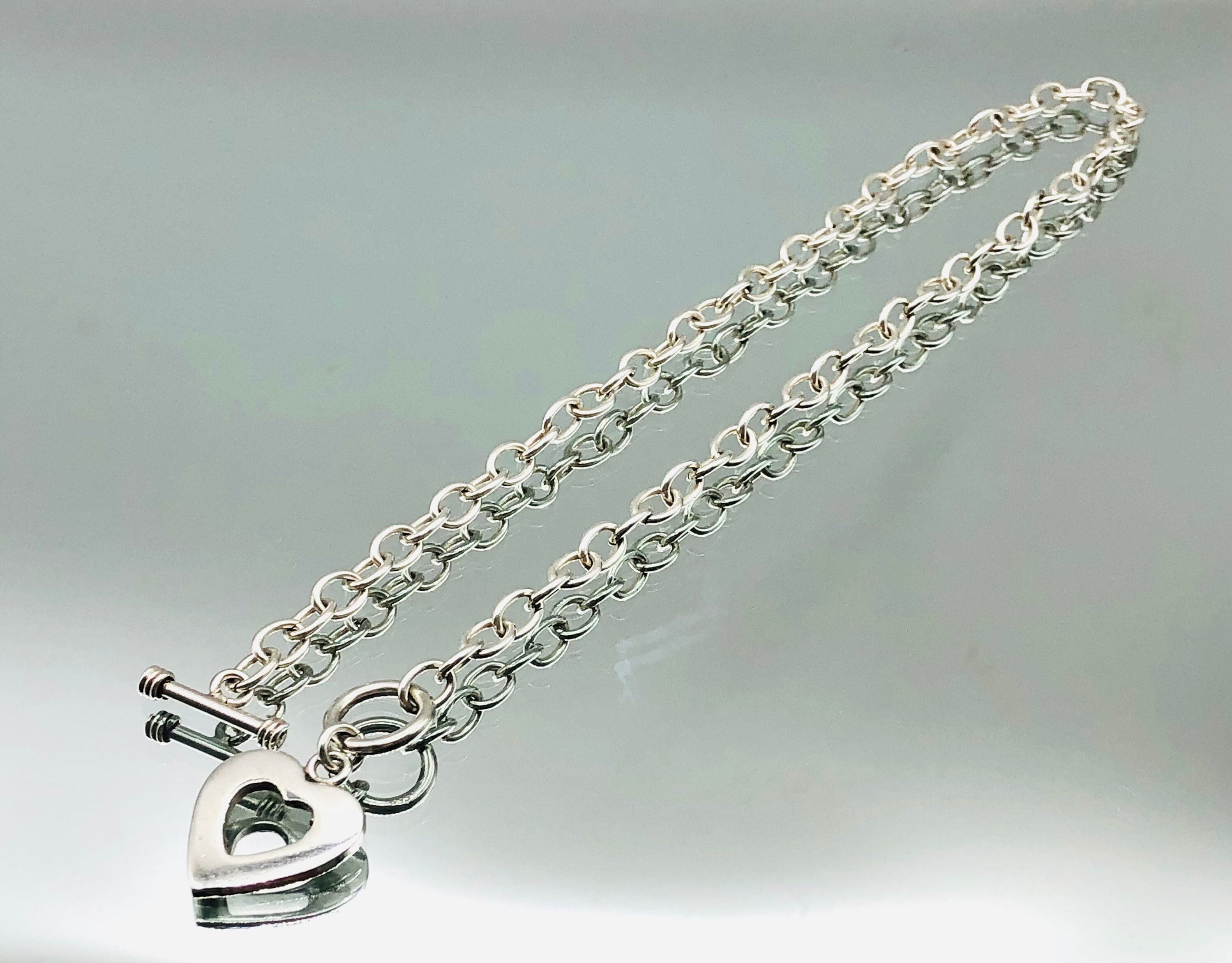 Vintage Sterling Silver Toggle Necklace - Etsy Vintage Sterling Silver Toggle Necklace - Etsy