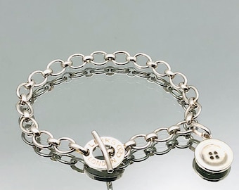 リンクス オブ ロンドンの 925 シルバーのオーバル リンク