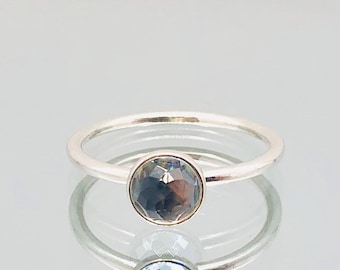 Pandora Sterling Silber Edelstein Ring Vintage Größe UK P US 7.5 EU 56