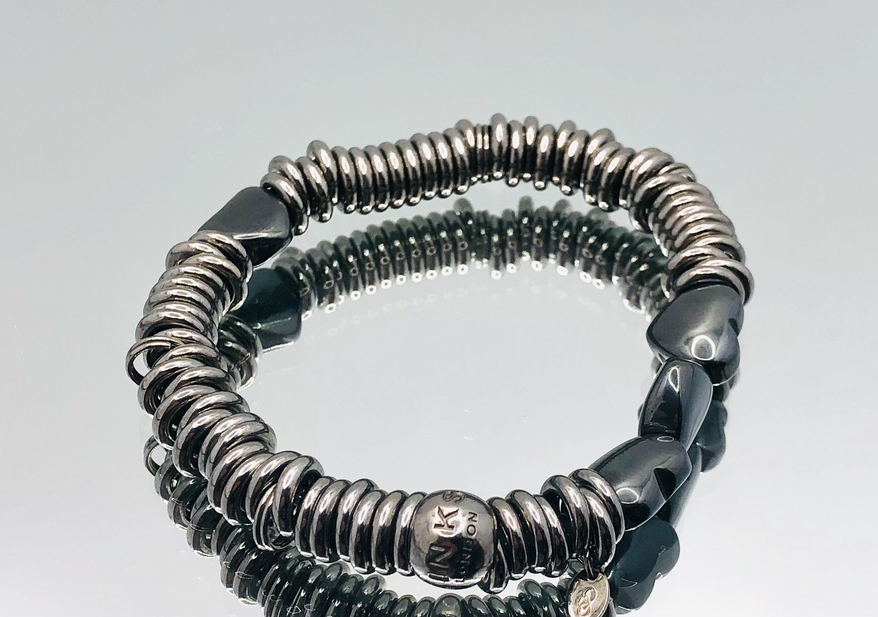 Links of London Sterling Silver Ruthenium Hematite Heart Sweetie