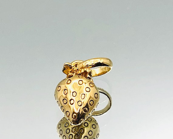 Links of London 18ct Gold Vermeil Sterling Silver Strawberry Charm Vintage Etsy Australia