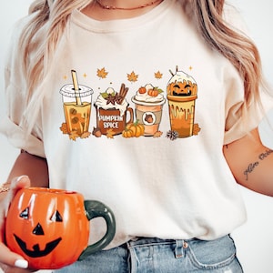 Pumpkin Spice Shirt, Coffee Shirt, Comfort Colors® Shirt, Fall Coffee Shirt, Coffee Latte Shirt, Pumpkin Season Shirt, Pumpkin Patch Shirt