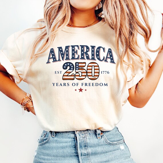America 250 Years Shirt, 4th Of July 2026 Shirt, Patriotic USA 1776 Tee, Vintage American Flag Shirt, Comfort Colors