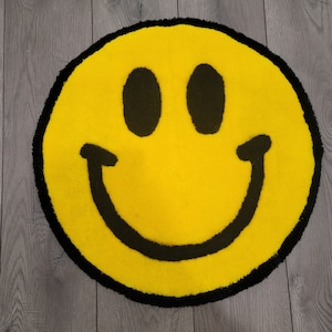 smiley face rug