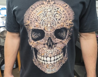 Aztec skull shirt