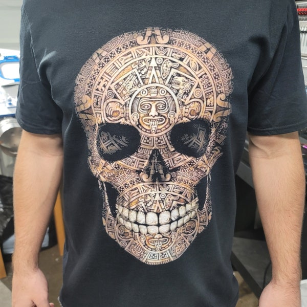 Aztec skull shirt