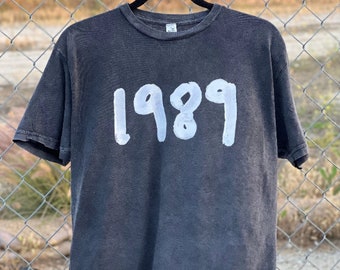 Album T-shirt vintage Taylor 1989, chemise inspirée de Swift Taylor, produits dérivés Swift Taylor vintage, chemise Taylor