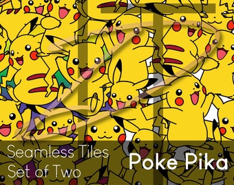 Poke Pika Carreaux sans couture