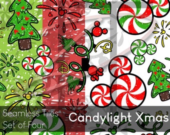 Candylight Xmas Seamless Tile Set