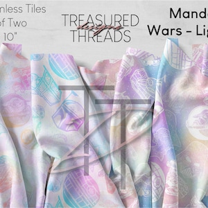 Mandala Wars Seamless Tile - Light