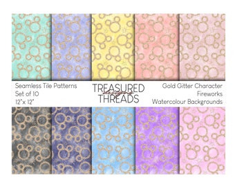 Carrelage motif transparent or aquarelle