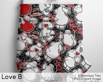 Seamless Design Tile - Love B