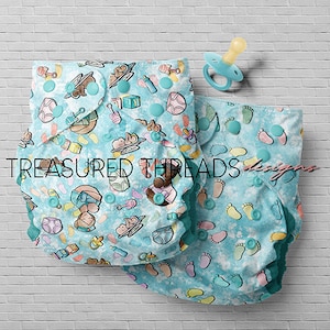 Midwife Seamless Patterns - Blue