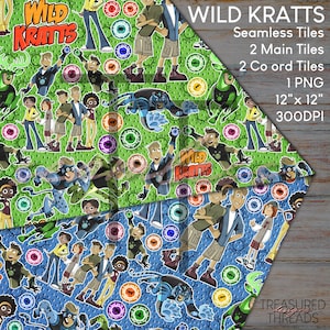 Seamless Pattern Tile - Wild Kratts