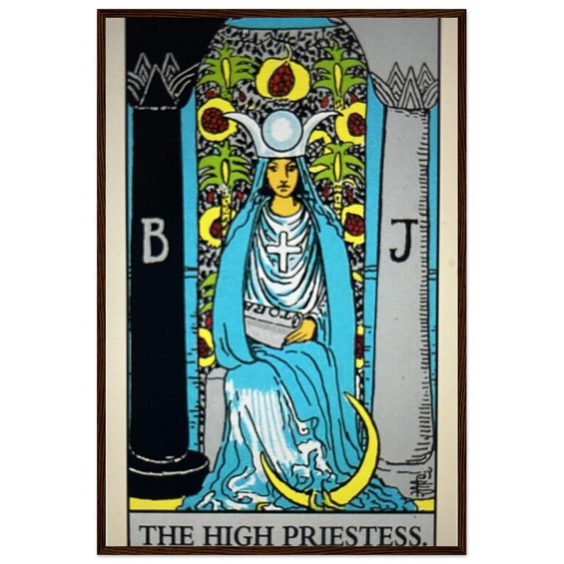 Empress Tarot Card Wood Framed Poster - Etsy