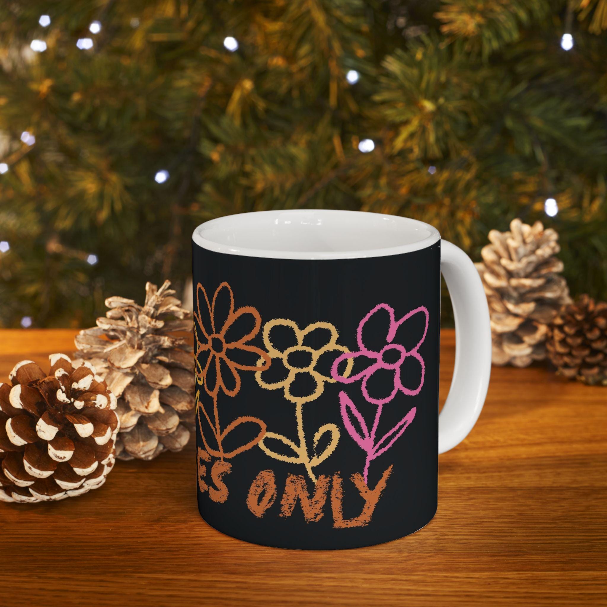 Tazza Good Vibes Only 440 Ml, Design Motivazionale, Per Caffè E Tè