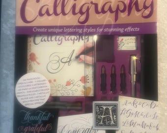 Complete Calligraphy Set: Beginner's Kit with Metallic Pens