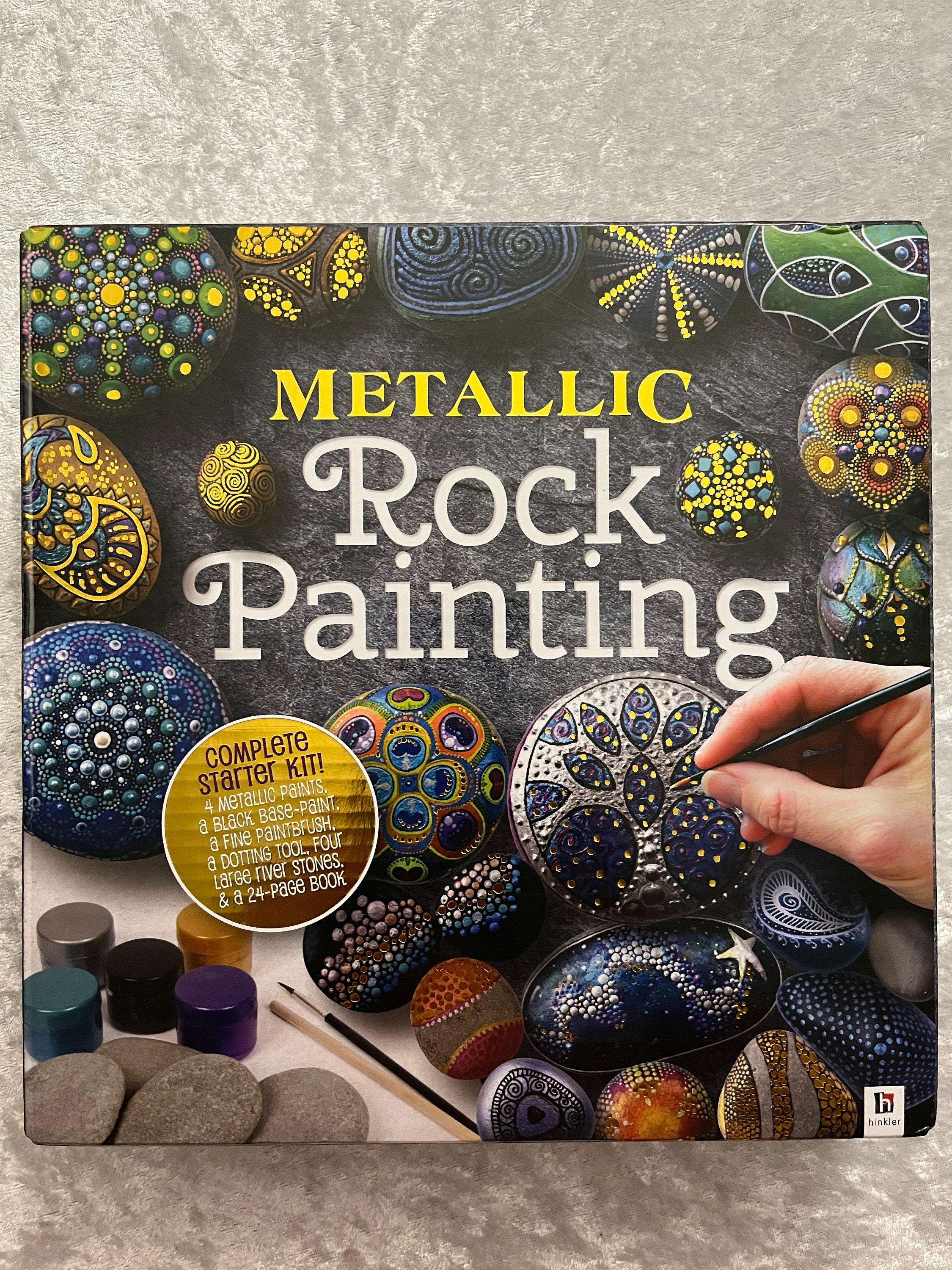 Metallic Rock Painting Kit, DIY Kit, Birthday Gift, Christmas Gift 