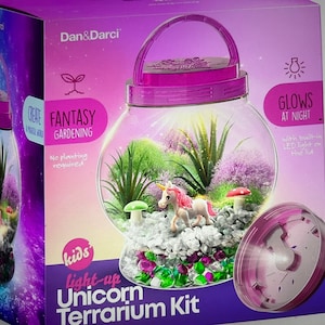 Light Up Unicorn Terrarium Kit for Kids: DIY Craft