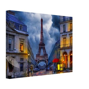 Eiffel Tower Canvas Print: Paris Cityscape Wall Art