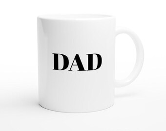 DAD Ceramic Mug, Father's Day Gift