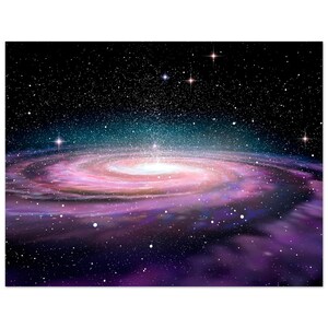 Spiral Galaxy Poster, Outer Space Wall Art, Wall Decor, Home Decor