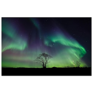Aurora Borealis Poster, Northern Lights Poster, Wall Decor, Home Decor