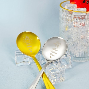 Personalized Ice Cream Spoon, Stainless Steel Spoon, Engraved Spoon, Anniversary Gift, Gift for Boyfriend, Gift for Friend, Birthday Gift