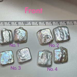 Riesige viereckige Barockperlen, 20mm-23mm, per Paar, freie Perlenstifte!