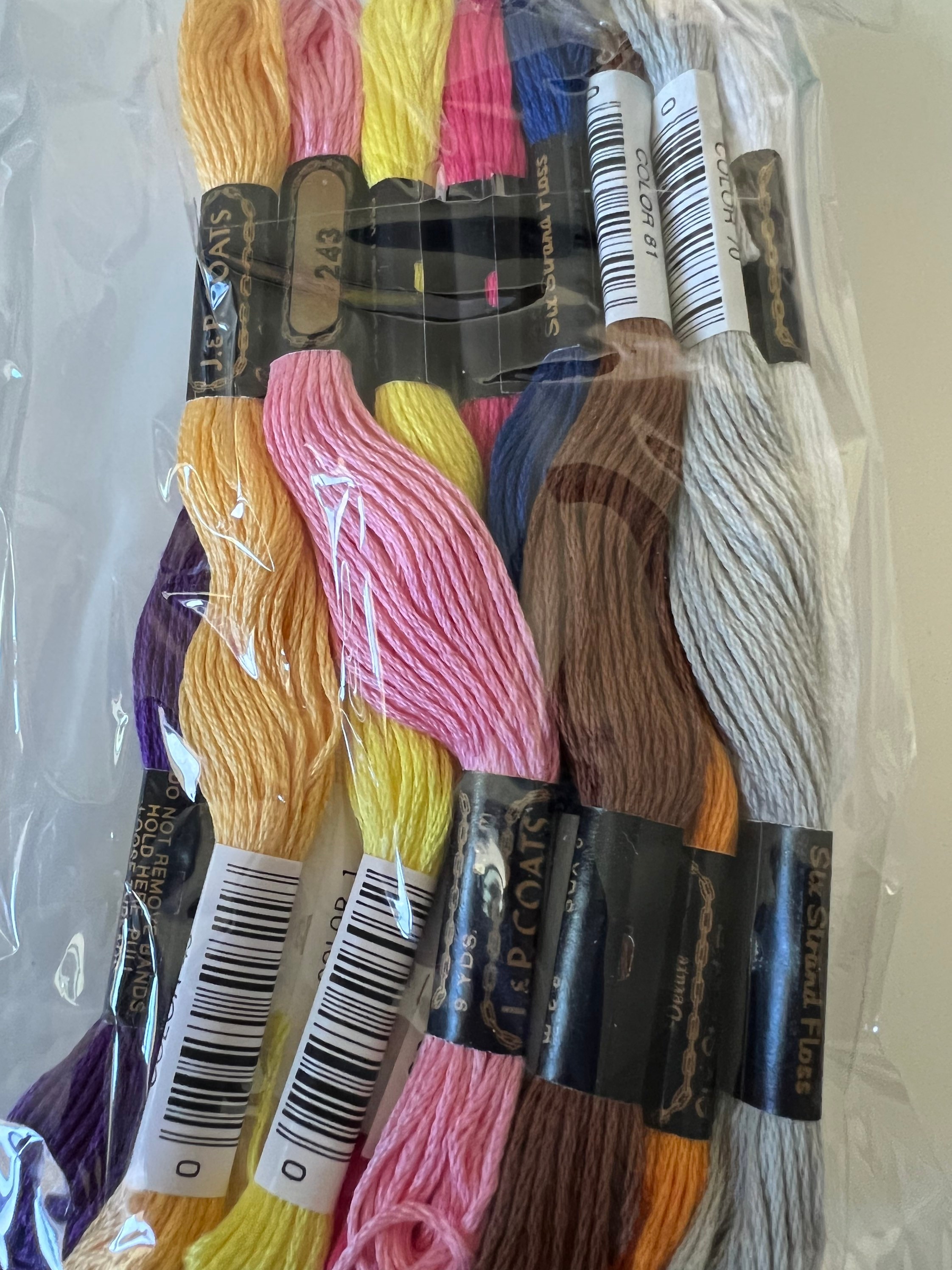 J&amp;P Coats Embroidery Floss Grab Bag of 12 Skeins Mixed Colors New - Etsy