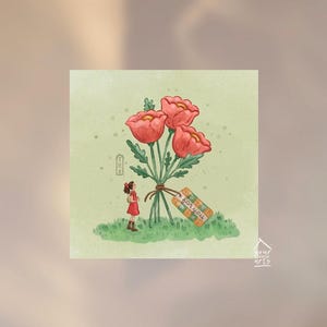 Arritty carte de vœux | Je pense à vous | de voeux Studio Ghibli | Carte Pour Vous