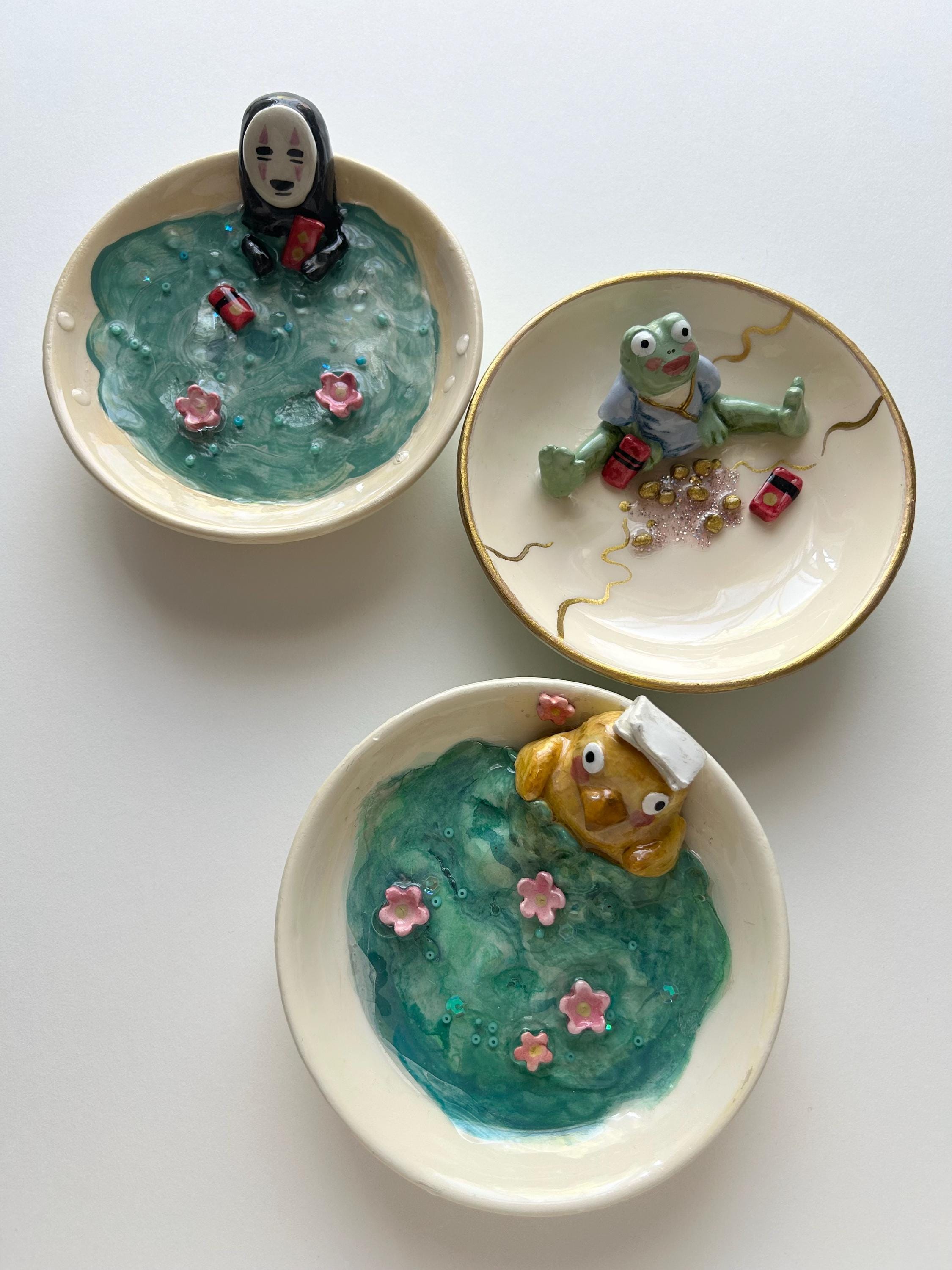 千と千尋の神隠し カエルの粘土製小物入れ - Etsy 日本