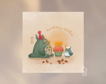 My Neighbour Totoro  Celebration Birthday Card