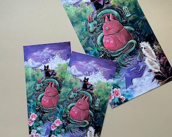 Ghibli Inspired Painting Made into Prints