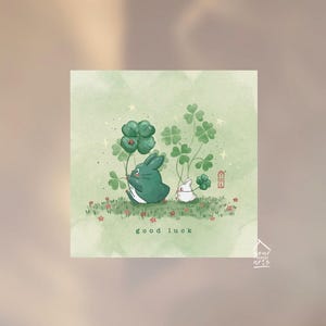 Carte de voeux de bonne chance de mon voisin Totoro | Bonne chance | Carte de voeux Studio Ghibli